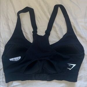 Gymshark Black Padded Racer Back Sports Bra